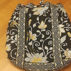 Floral Black and Gold Women's Bag